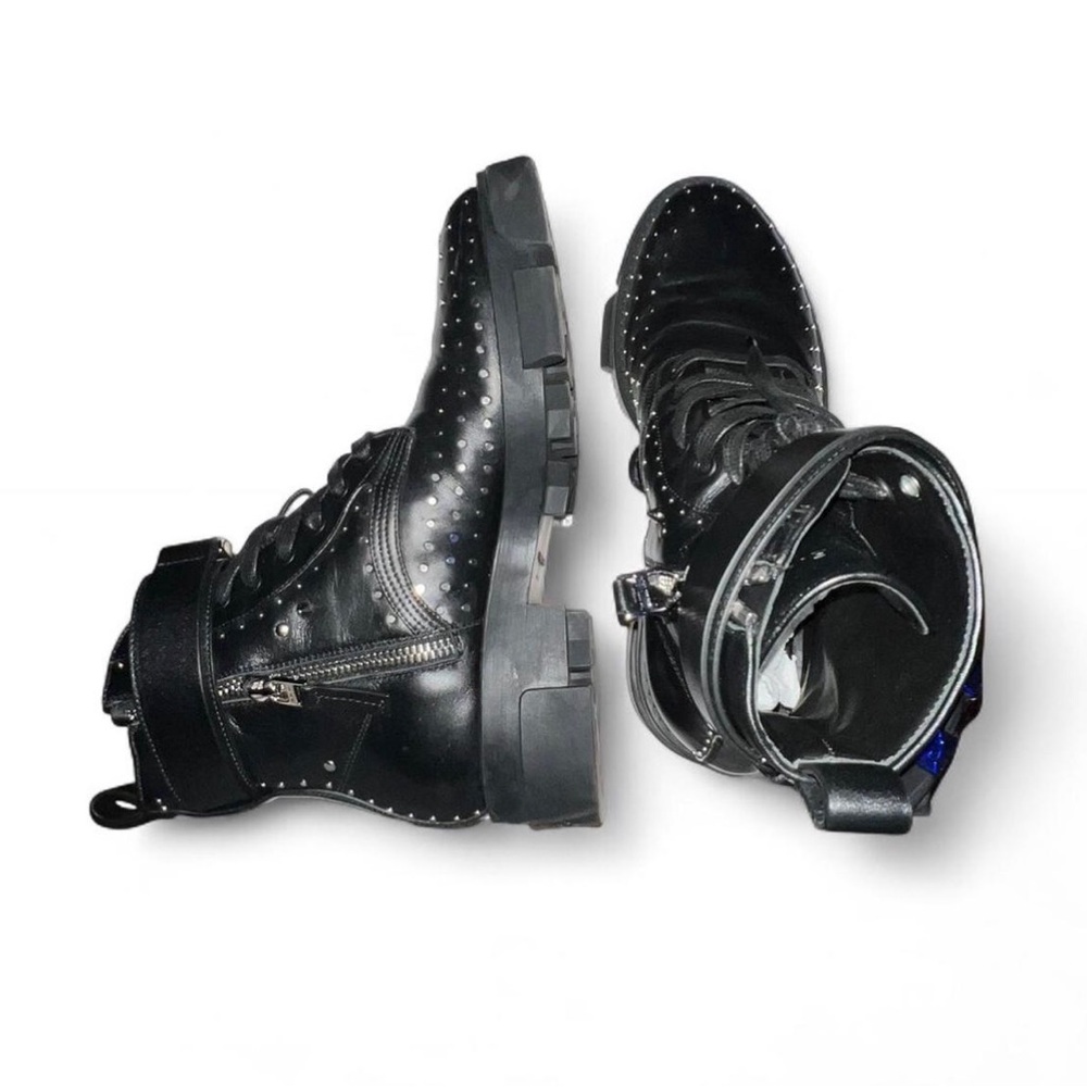Givenchy Black Studded Combat Boots